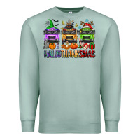 Seafoam hallothanksmas school bus Premium Sweatshirt - texasbilliewilder