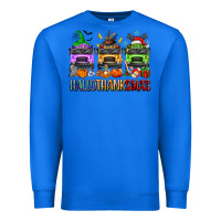 True Royal hallothanksmas school bus Premium Sweatshirt - texasbilliewilder