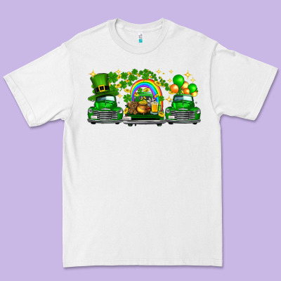 St Patricks Trucks Premium Tee Designed By Fadigitalartstudio