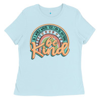 Baby Blue be kind Ladies Tee - JahusDesignShop