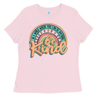 Bubblegum Pink be kind Ladies Tee - JahusDesignShop