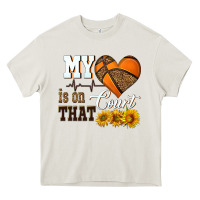Cream my heart is on that court Heavy Core Tee - HRA Design Shop