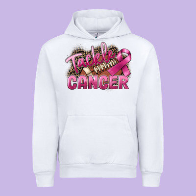 Tackle Cancer Football Urban Hoodie Designed By Fadigitalartstudio