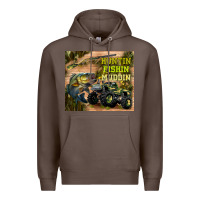 Coffee huntin fishin muddin Premium Hoodie - TumblerDesignByShophia