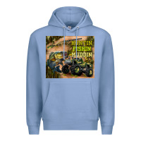 Colony Blue huntin fishin muddin Premium Hoodie - TumblerDesignByShophia