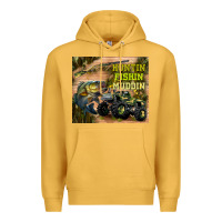 Mustard huntin fishin muddin Premium Hoodie - TumblerDesignByShophia