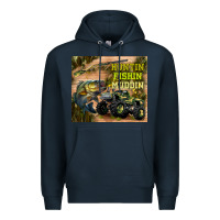 Navy huntin fishin muddin Premium Hoodie - TumblerDesignByShophia