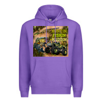 Purple huntin fishin muddin Premium Hoodie - TumblerDesignByShophia