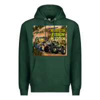 Sports Green huntin fishin muddin Premium Hoodie - TumblerDesignByShophia