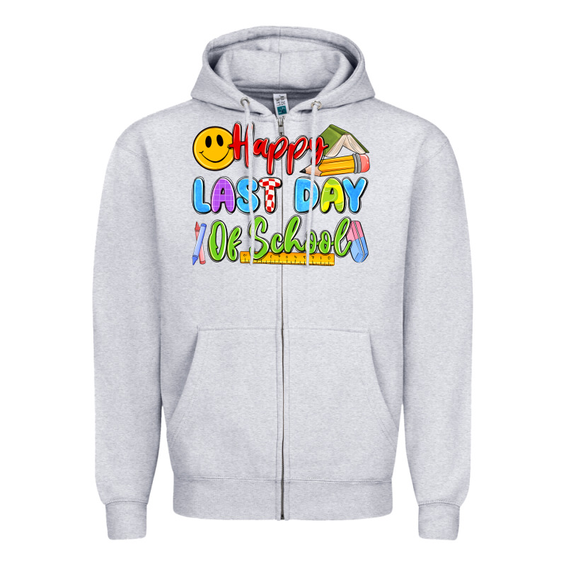 Happy Last Day Of School Zipper Hoodie by Artiststas | Teevron