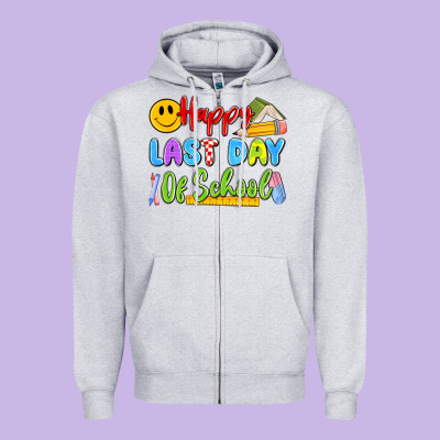 Happy Last Day Of School Zipper Hoodie Designed By Artiststas