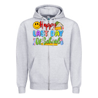 Heather Grey happy last day of school Zipper Hoodie - Artiststas