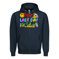 Navy happy last day of school Zipper Hoodie - Artiststas