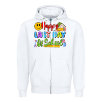 White happy last day of school Zipper Hoodie - Artiststas