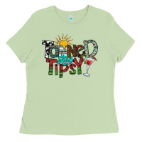 Matcha tanned and tipsy Ladies Tee - SublimationCraftShop