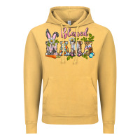 Vintage Mustard blessed mama easter Vintage Hoodie - BarkalooDesign