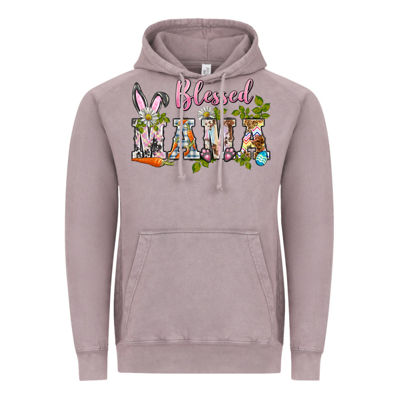 Blessed Mama Easter Vintage Hoodie by BarkalooDesign | Teevron
