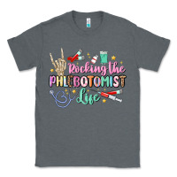 Charcoal Heather rocking the phlebotomist life Classic Tee - MaliasSmallBusiness