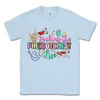 Dusty Blue rocking the phlebotomist life Classic Tee - MaliasSmallBusiness
