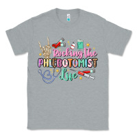Heather Grey rocking the phlebotomist life Classic Tee - MaliasSmallBusiness