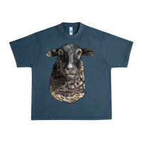 Midnight Navy dorper sheep head Urban Heavy Tee - LillyAllenDesigns