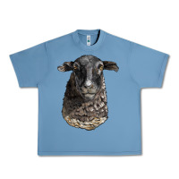 Pebble Blue dorper sheep head Urban Heavy Tee - LillyAllenDesigns