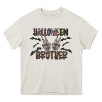 Cream halloween brother Heavy Core Tee - CowhideDigitalArt