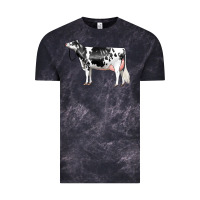 Cloud Black Holstein Dairy Cow Vintage Tee - LillyAllenDesigns