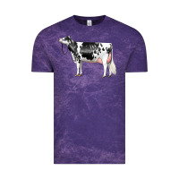 Cloud Purple Holstein Dairy Cow Vintage Tee - LillyAllenDesigns