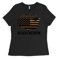 Black juneteenth 1865 black freedom Ladies Tee - HRA Design Shop