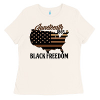 Bone juneteenth 1865 black freedom Ladies Tee - HRA Design Shop