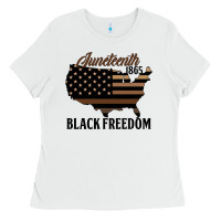 Juneteenth 1865 Black Freedom Ladies Tee | Teevron