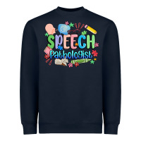 Navy speech pathologist Heavyweight Sweatshirt - MaliasSmallBusiness