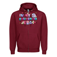 Burgundy in my bridesmaid era Zipper Hoodie - Artiststas
