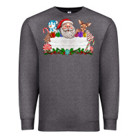 Charcoal Heather custom name christmas Premium Sweatshirt - texasbilliewilder