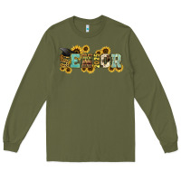 Army Green senior 2025 sunflowers Long Sleeve Tee - NancyCooperArtShop