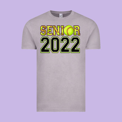 Senior Softball Vintage Tee Designed By Adodesignshop