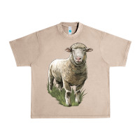 French Oak dorset sheep Urban Heavy Tee - LillyAllenDesigns