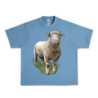 Pebble Blue dorset sheep Urban Heavy Tee - LillyAllenDesigns