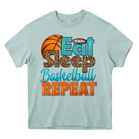 Arona eat sleep basketball repeat Heavy Core Tee - HRA Design Shop