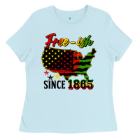 Baby Blue free ish since 1865 Ladies Tee - HRA Design Shop