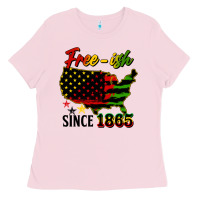 Bubblegum Pink free ish since 1865 Ladies Tee - HRA Design Shop