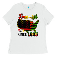 White free ish since 1865 Ladies Tee - HRA Design Shop
