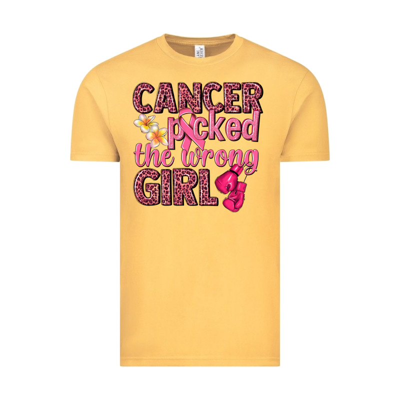 Cancer Picked The Wrong Girl Vintage Tee by NancyCooperArtShop | Teevron