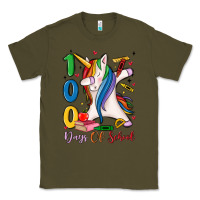 Army Green 100 days of school Classic Tee - MaliasSmallBusiness