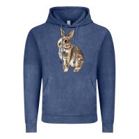 Vintage Denim Rabbit Vintage Hoodie - LillyAllenDesigns