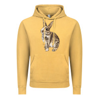 Vintage Mustard Rabbit Vintage Hoodie - LillyAllenDesigns