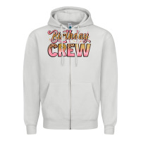 Dove Grey birthday crew Zipper Hoodie - Artiststas