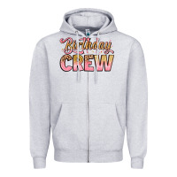 Heather Grey birthday crew Zipper Hoodie - Artiststas