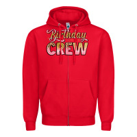 Red birthday crew Zipper Hoodie - Artiststas